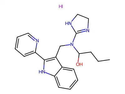 1-butanol,1-( ((2-,monohydroiodide structure