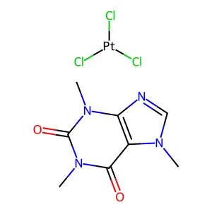 Trichloroplatinum;1,3,7-trimethylpurine-2,6-dione structure