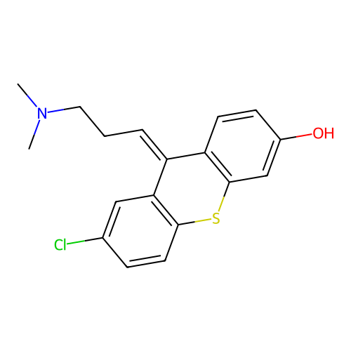 6-hydroxy chlorprothixene structure