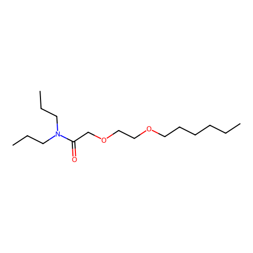 Acetamide, N,N-dipropyl-2-(2-hexyloxyethoxy)- structure