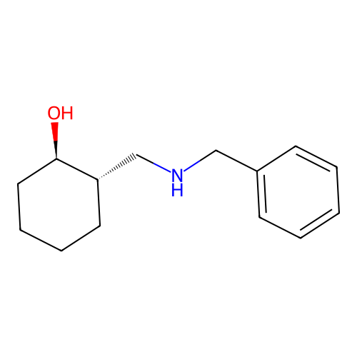 Cyclohexanol, 2-[[(phenylmethyl)amino]methyl]-, trans- structure