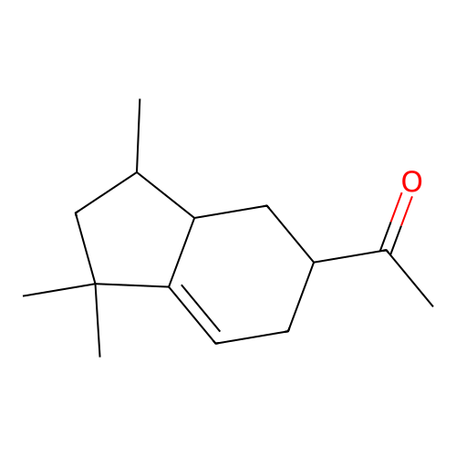 1-(2,3,3a,4,5,6-Hexahydro-1,1,3-trimethyl-1H-inden-5-yl)ethan-1-one structure