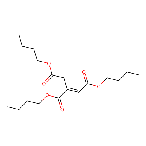 Tributyl (1E)-1-propene-1,2,3-tricarboxylate structure