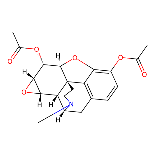 Heroin 7,8-oxide structure