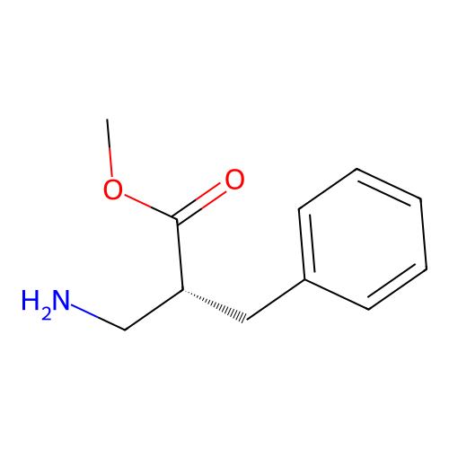 methyl (2R)-3-amino-2-benzylpropanoate structure