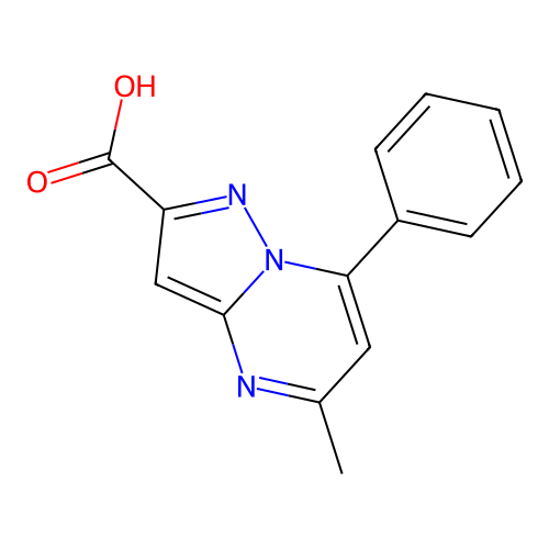 5-Methyl-7-phenylpyrazolo(1,5-a)pyrimidine-2-carboxylic acid structure