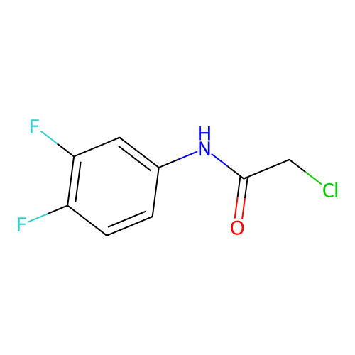 2-chloro-N-(3,4-difluorophenyl)acetamide structure