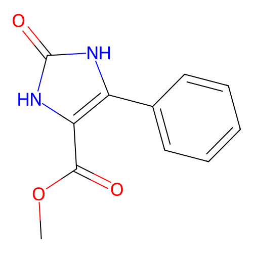 Methyl 2-oxo-5-phenyl-4-imidazoline-4-carboxylate structure