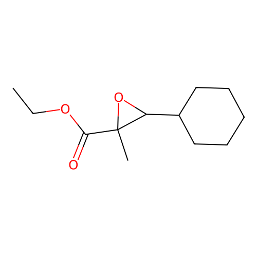 Ethyl 3-cyclohexyl-2-methyloxirane-2-carboxylate structure