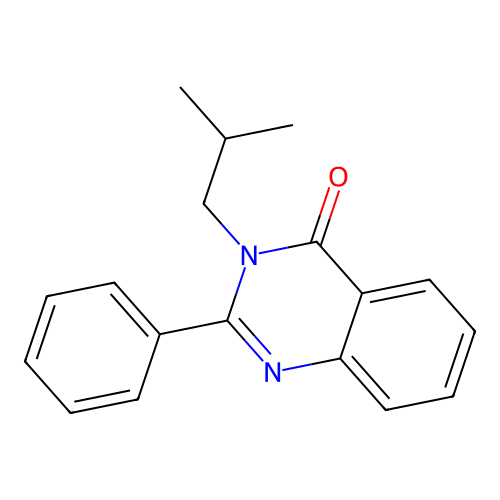 3-Isobutyl-2-phenyl-3H-quinazolin-4-one structure