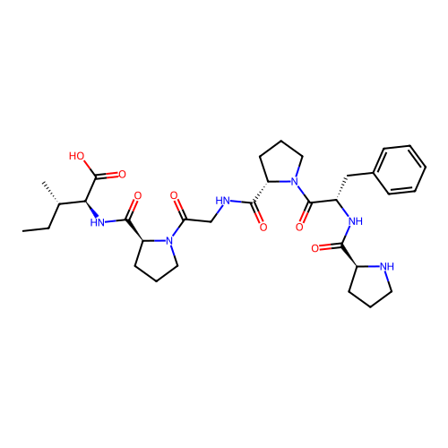 L-Isoleucine, L-prolyl-L-phenylalanyl-L-prolylglycyl-L-prolyl- structure