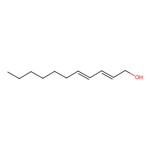 (2E,4E)-undeca-2,4-dien-1-ol structure