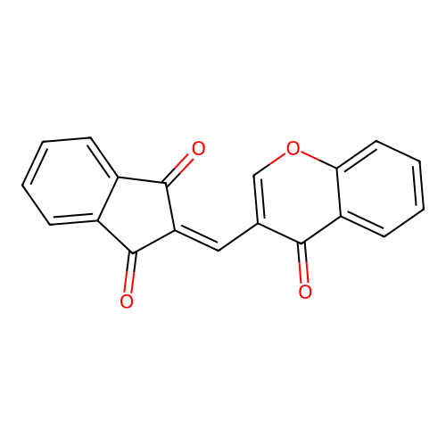 2-[(4-oxo-4H-chromen-3-yl)methylidene]-1H-indene-1,3(2H)-dione structure