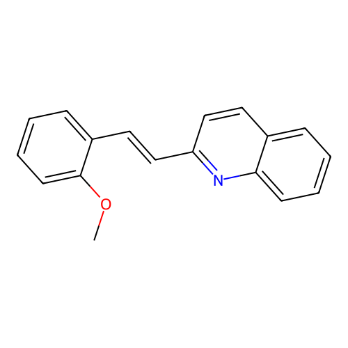 2-[2-(2-Methoxyphenyl)ethenyl]quinoline structure