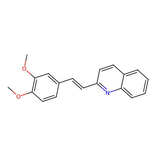 2-(3,4-Dimethoxystyryl)quinoline structure