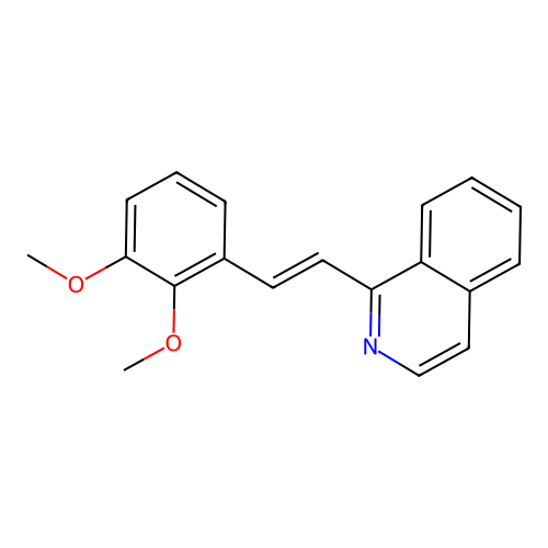 1-[2-(2,3-Dimethoxyphenyl)vinyl]isoquinoline structure