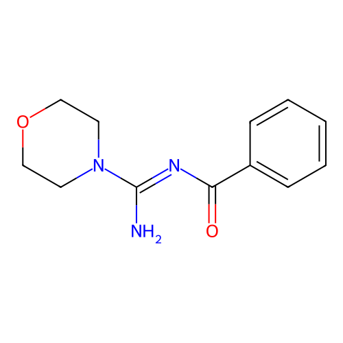 N-(Imino-morpholin-4-yl-methyl)-benzamide structure