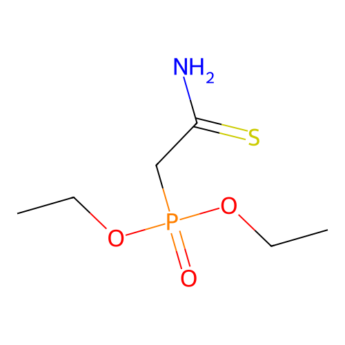 2-Diethoxyphosphorylethanethioamide structure