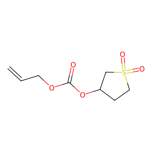 1,1-Dioxidotetrahydrothiophen-3-yl prop-2-en-1-yl carbonate structure