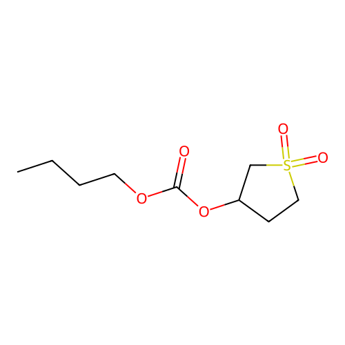 Butyl (1,1-dioxothiolan-3-yl) carbonate structure
