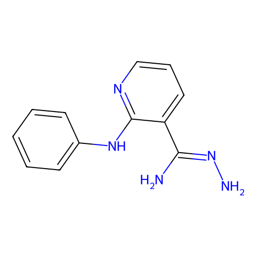 N'-amino-2-anilinopyridine-3-carboximidamide structure