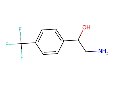 2-Hydroxy-2-[4-(trifluoromethyl)phenyl]ethylamine structure