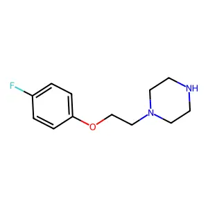 1-[2-(4-Fluorophenoxy)ethyl]piperazine structure
