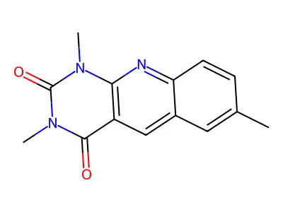 1,3,7-Trimethylpyrimido[4,5-b]quinoline-2,4-dione structure