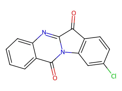 9-Chloroindolo[2,1-b]quinazoline-6,12-dione structure