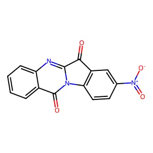 8-Nitroindolo[2,1-b]quinazoline-6,12-dione structure
