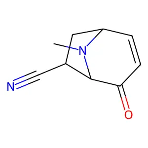 8-Methyl-4-oxo-8-azabicyclo[3.2.1]oct-2-ene-6-carbonitrile structure