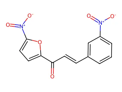 2-Propen-1-one, 1-(5-nitro-2-furanyl)-3-(3-nitrophenyl)- structure