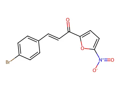 3-(4-Bromophenyl)-1-(5-nitrofuran-2-yl)prop-2-en-1-one structure