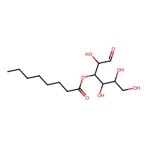 D-Glucose, 3-octanoate structure