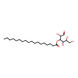 (2,4,5,6-Tetrahydroxy-1-oxohexan-3-yl) octadecanoate structure