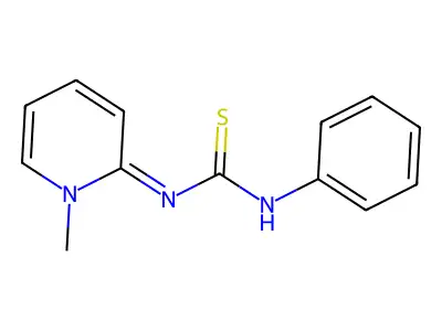 1-(1-Methylpyridin-2-ylidene)-3-phenylthiourea structure