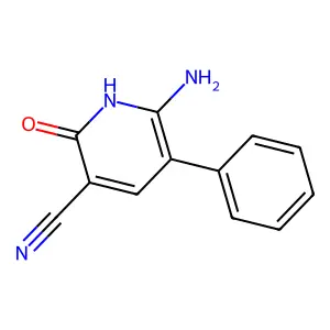 6-Amino-2-hydroxy-5-phenylnicotinonitrile structure