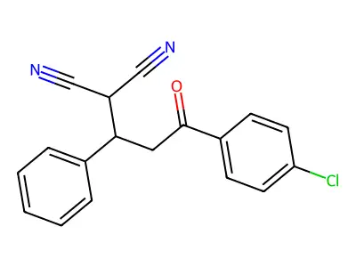 Propanedinitrile, [3-(4-chlorophenyl)-3-oxo-1-phenylpropyl]- structure