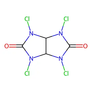 Tetrachloroglycoluril structure