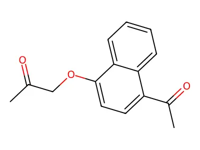4-Acetyl-1-naphthoxyacetone structure