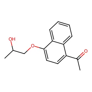 1'-Acetonaphthone, 4'-(2-hydroxypropoxy)- structure