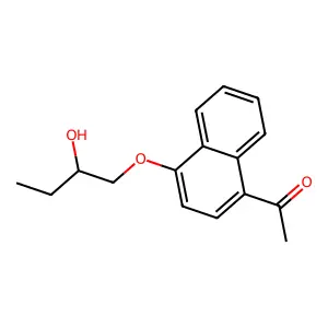1'-Acetonaphthone, 4'-(2-hydroxybutoxy)- structure