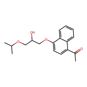 1'-Acetonaphthone, 4'-(2-hydroxy-3-isopropoxypropoxy)- structure