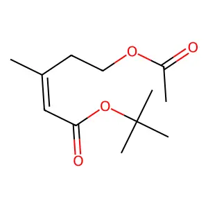 tert-butyl 5-(acetyloxy)-3-methylpent-2-enoate structure