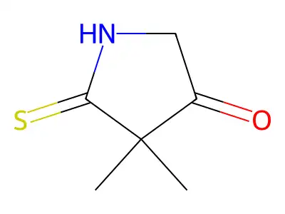 4,4-Dimethyl-5-sulfanylidenepyrrolidin-3-one structure