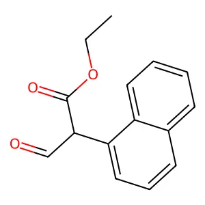 Ethyl 2-(1-naphthyl)-3-oxopropanoate structure