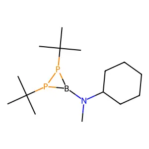 3-Diphosphaborinamine, N-cyclohexyl-1,2-bis(1,1-dimethylethyl)-N-methyl- structure