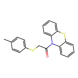 1-Phenothiazin-10-yl-2-(p-tolylthio)ethanone structure