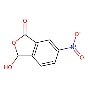 3-Hydroxy-6-nitroisobenzofuran-1(3h)-one structure