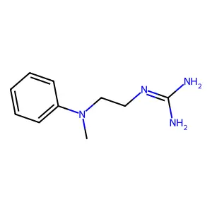Guanidine, (2-(N-methylanilino)ethyl)- structure